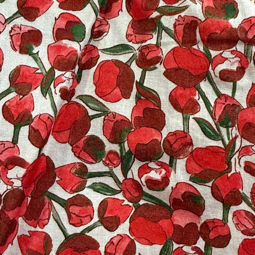 J. Crew Red Floral Liberty Fabric Dress - Picture 3 of 4